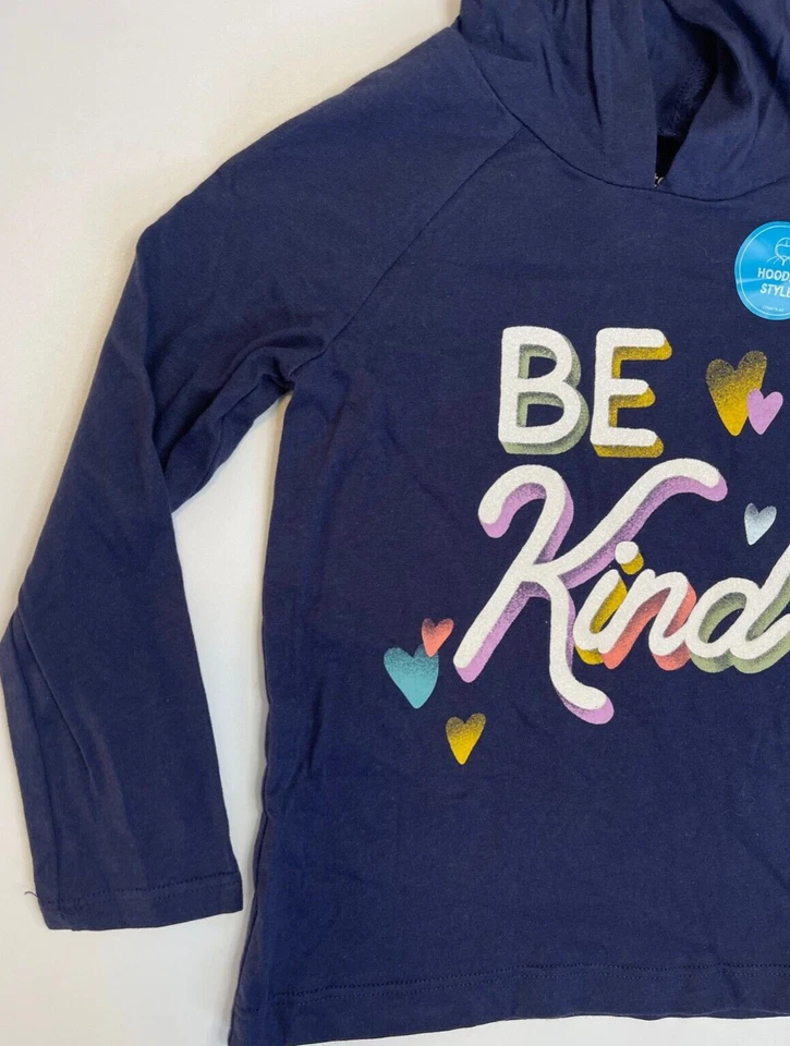 Suéter informal de manga larga con capucha para niñas pequeñas Carter's talla: 4T/4A púrpura Foto 2 de 4