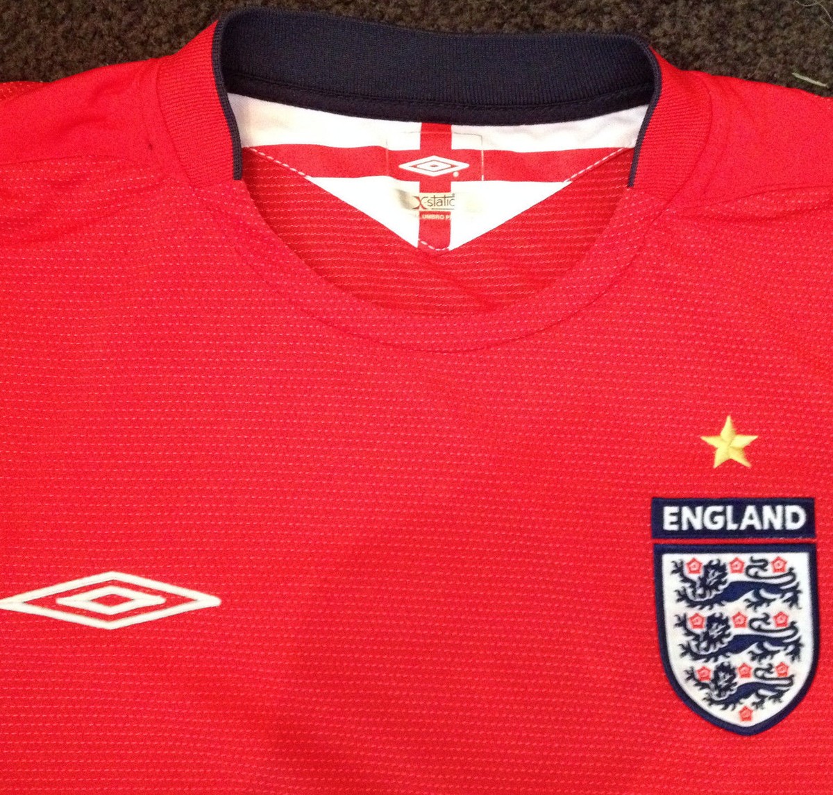 04/06 UMBRO × ENGLAND Away Game Shirts England 2004/06 Away Football Shirt – VintageFolk