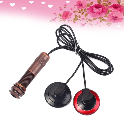 Dual Piezo Pickup Guitar Sound Twin Internal Sensor 1/4 Inch Endpin