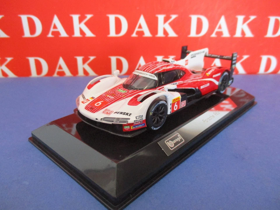 Die cast 1/43 Modellino Auto Porsche 963 Penske 24H Le Mans 2024 by Burago - Immagine 2 di 4