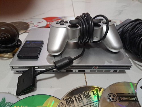 READ Playstation 2 PS2 SCPH-75000 Silver Japan Version Import Sony 21 Games Lot - Picture 2 of 20