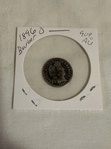 1896-o Barber Dime Silver  Coin New Orleans Mint