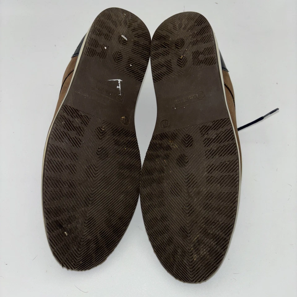 Zapatos de vestir para niños talla 7M Oliver Mason ¡Excelente estado! Marrón azul Foto 4 de 4