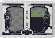 2016 Panini Plates & Patches Double Coverage 3/50 Alex Collins CJ Prosise 7eo
