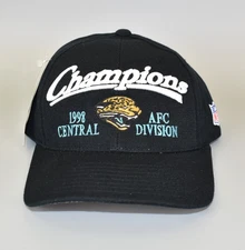 Jacksonville Jaguars 1998 AFC Central Champions Vintage Snapback Cap Hat - NWT