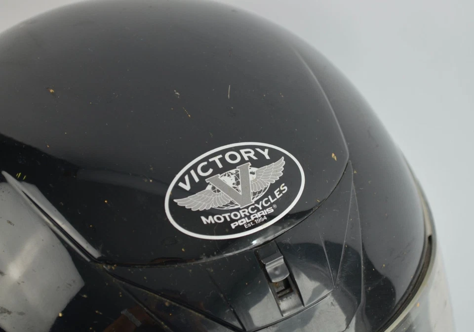 Casco de motocicleta Polaris Victory negro cara completa talla grande Foto 2 de 4