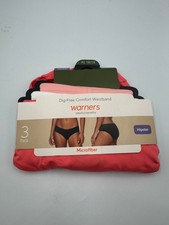 NWT Warner's Blissful Benefits Dig-Free Comfort Waist Microfiber Hipster Panties