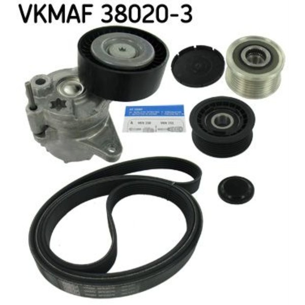 Skf Keilrippenriemensatz FüR Mercedes-Benz M-Klasse W163 E-Klasse W210 S210-image