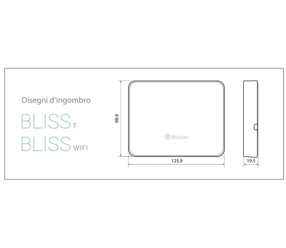 OFFERTA Al 8/12 Cronotermostato WiFi Finder BLISS Smart da Parete App iOS/Androi - Immagine 2 di 4