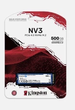 Kingston NV3 M.2 2280 500GB 4.0 NVMe Internal Solid State Drive SSD NEW SEALED