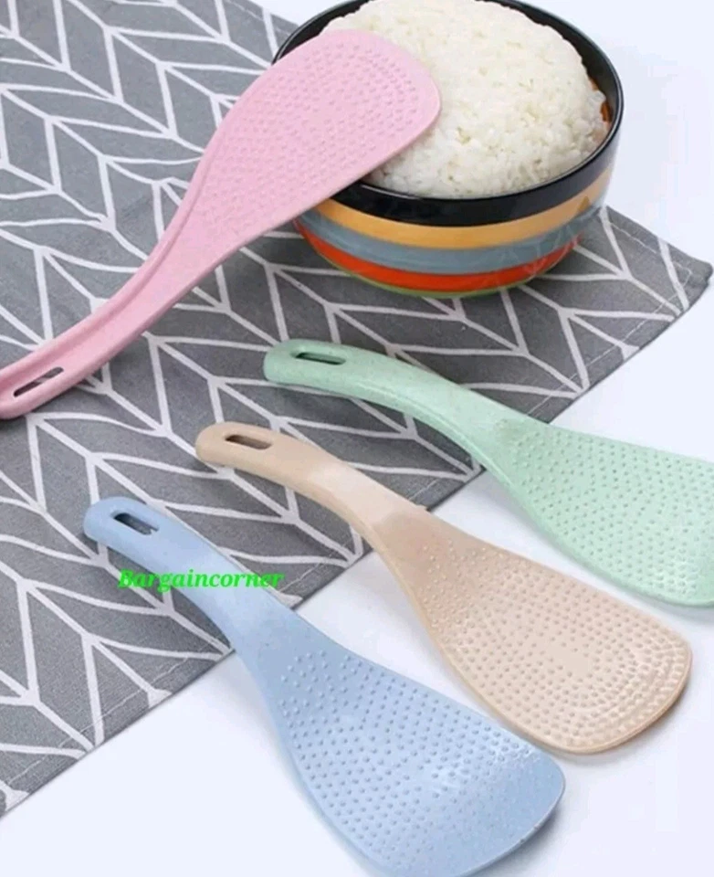 Rice Spoon Non Stick Food Paddle Kitchen Spatula Serving Spoon Rice Potato Scoop - Image 3 of 4