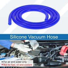 6.6Ft 3/16" 4mm ID 3.5mm Thickness Silicone Vacuum Hose for Air and Water Blue