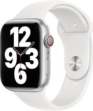 WHITE - APPLE WATCH 45MM SPORT BAND SIZE M/L