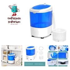 Efficace 2-in-1 Mini laveuse avec fonction de spin puissant, 14x13.5x20