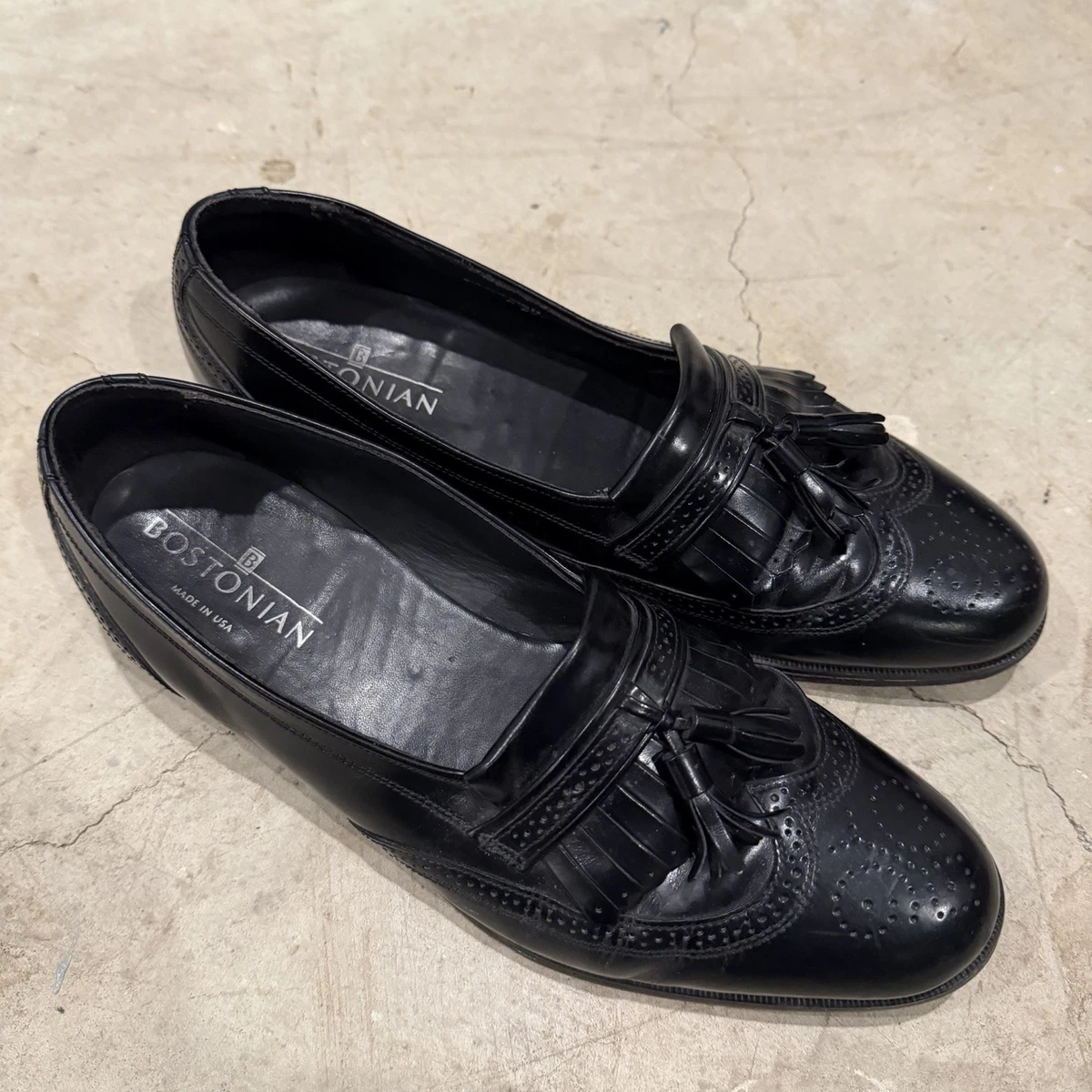 Bostonian Black Wingtip Dress Shoes for Men for sale | eBay