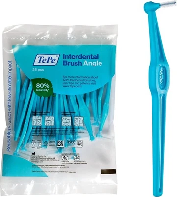 TePe Angle Blue 0.6mm Interdental Brush - Pack of 25 Brushes