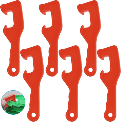 #ad 6Pcs 5 Gallon Bucket Lid Opener Wrench Plastic Bucket Opener Tool Pail Lid Lift $11.94