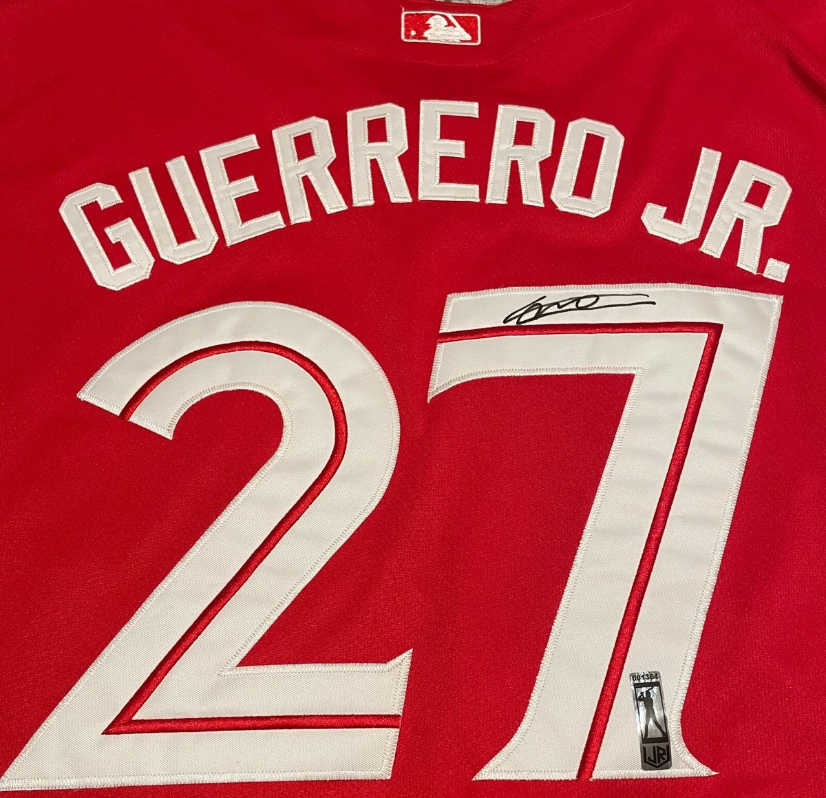 VLADIMIR GUERRERO JR. signed auto autograph Red Blue Jays Jersey Player COA