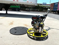 Walk Behind 24" Power Trowel Concrete Cement Surface Finisher w/ Metal Float Pan