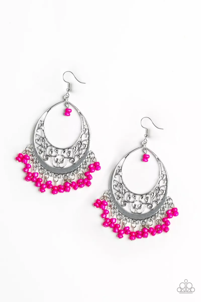 Malibu mamba pink earring paparazzi deals