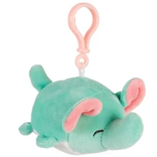 Smoochy Pals Soft Plush  Backpack Clip Keychain - Elephant