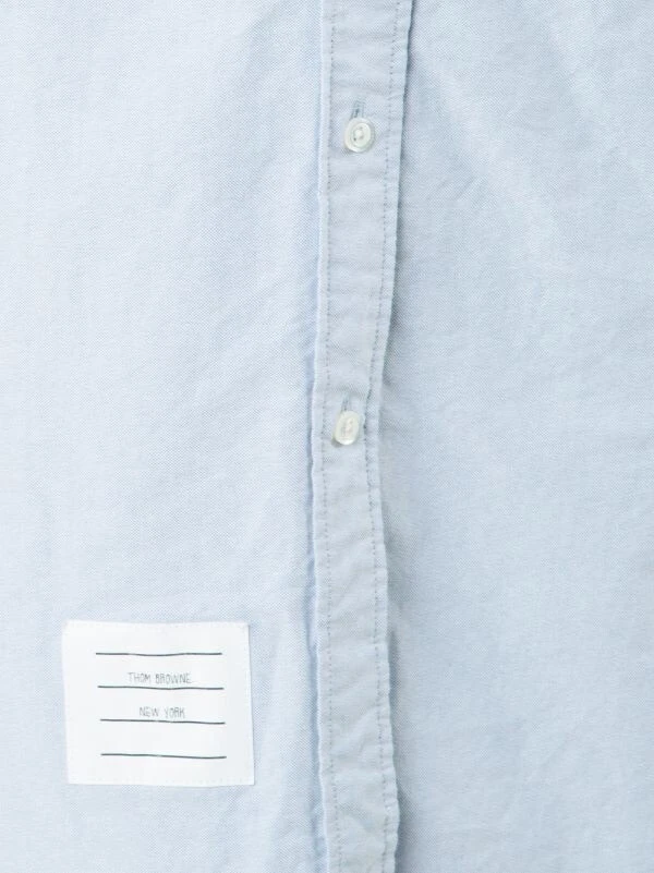 Camicia midi manica lunga Thom Browne TAGLIA 38 nuova con etichette azzurro chiaro