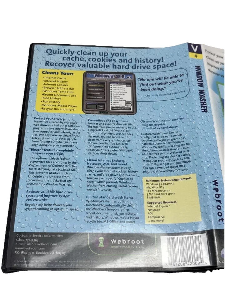 Window Washer Computer Privacy & Clean Up Utility Webroot - Image 3 of 4