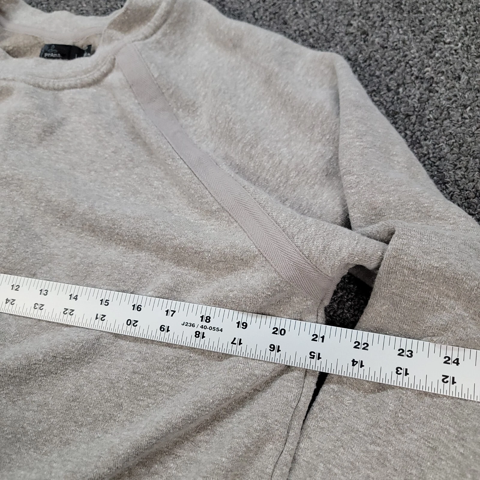 prana cozy up hemp blend soft raglan sleeve sweatshirt