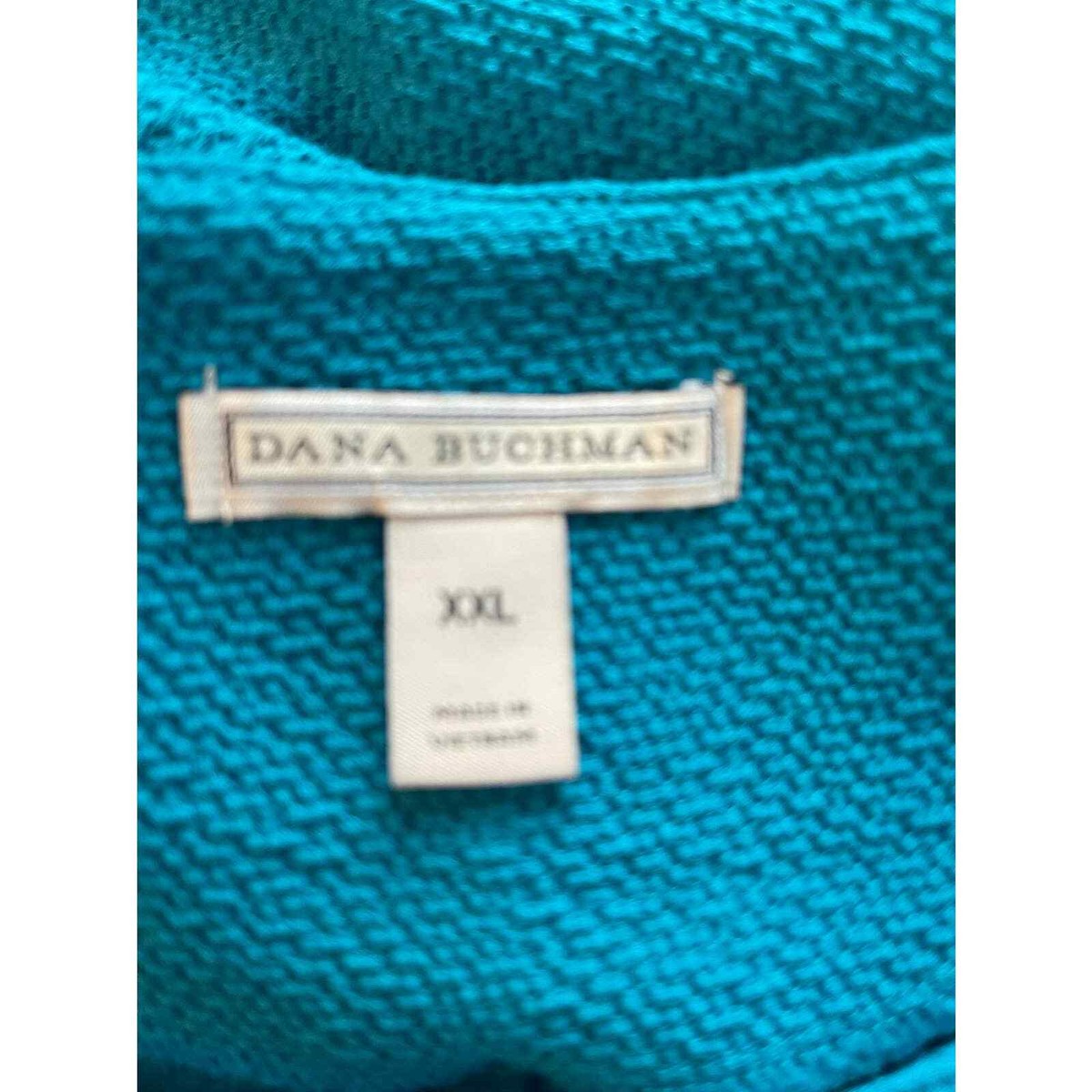 NWOT Dana BUCHMAN Turquoise Textured Tie Front Top Sz. XXL