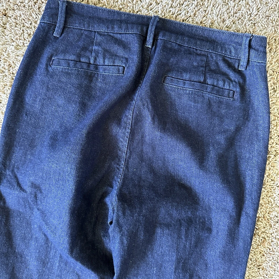 Pantalón de mezclilla acampanado pierna ancha lavado oscuro Lauren Ralph Lauren para mujer talla 2 Foto 4 de 4