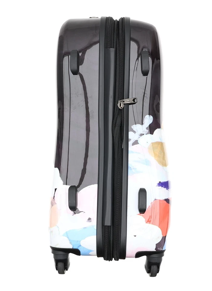 Heys Purple Floral Print Spinner Suitcase B1176 - Image 2 of 4