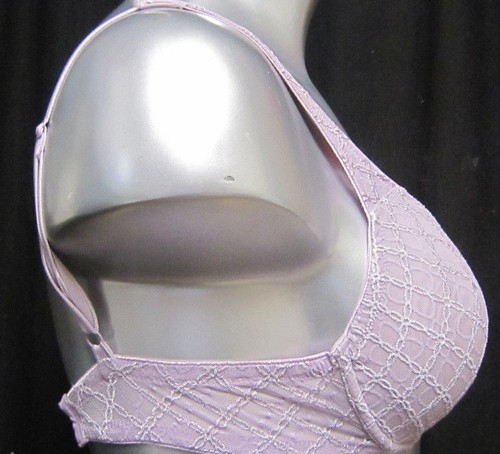 Gilligan & O'Malley LUXE 203341 Lavender Lace 34D Underwire Unpadded Bra - Picture 3 of 6