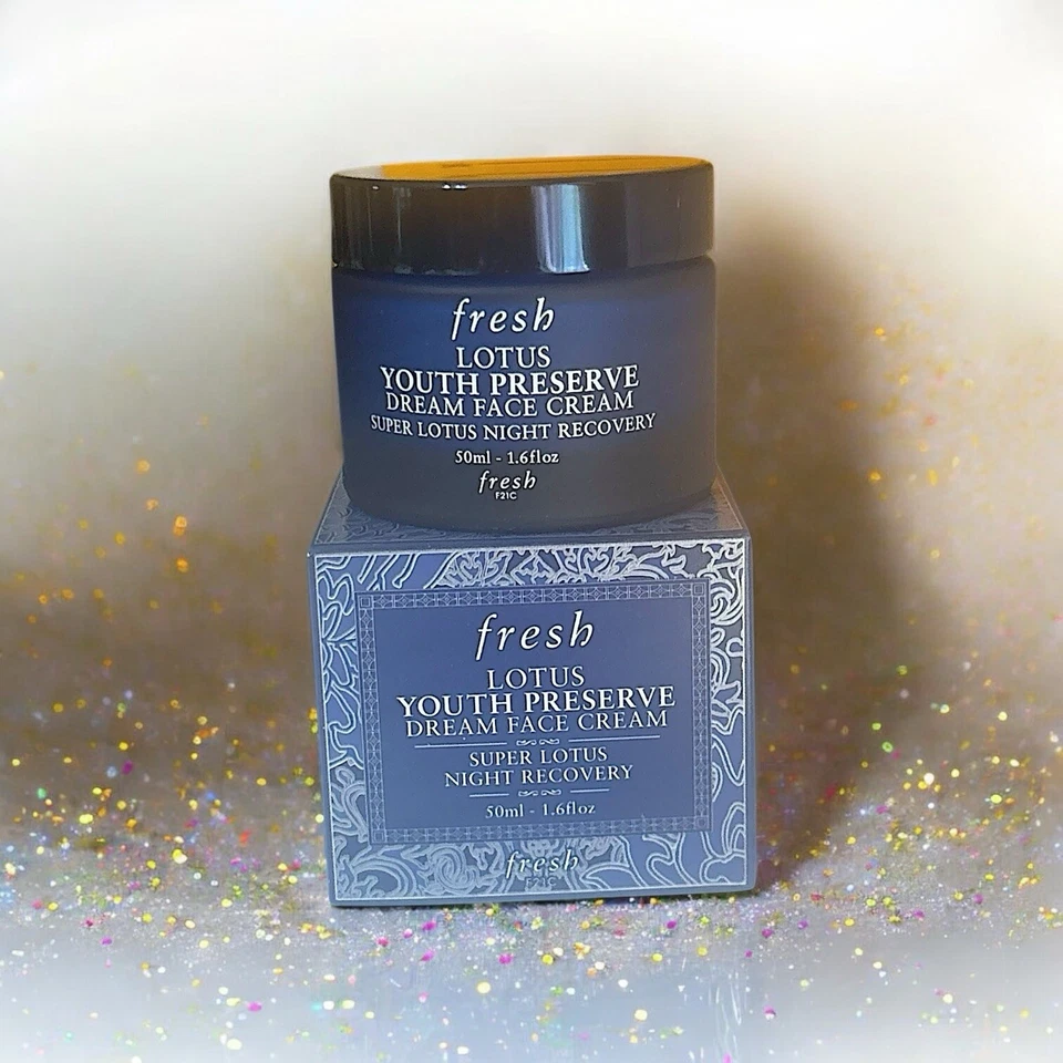 Crema facial FRESCA Lotus Youth Preserve Dream Super Lotus Night Recovery 1,6 fl oz Foto 2 de 4