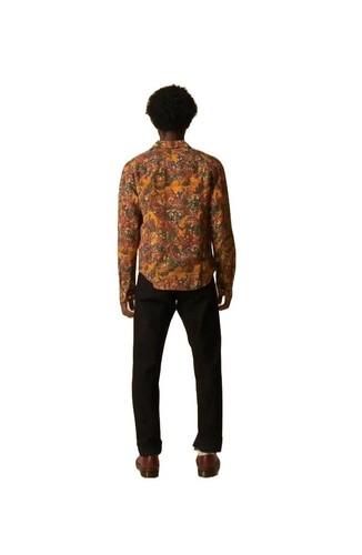 $255 - Corridor Marbleized LS Button-Up Shirt in Multi Size L - Picture 5 of 8