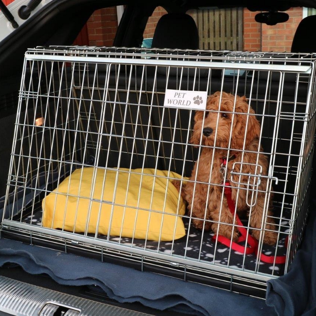 PET WORLD AUDI Q3 Sloping Dog Pet Crate for Car Boot Easy