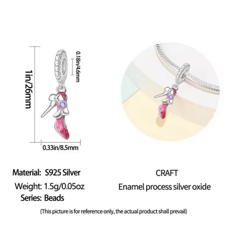 Charm For Bracelet Beads 925 Sterling Silver 24h Free Delivery Special Price - Picture 172 of 271