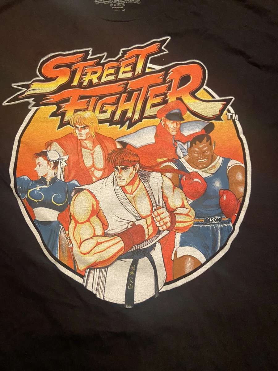 Street Fighter Classic Video Game Extra Large XL Shirt (23”x 30”) Black