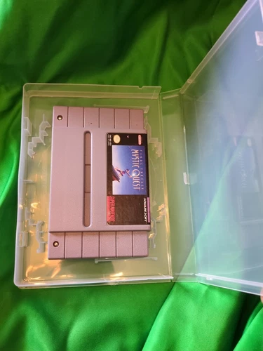 Final Fantasy Mystic Quest SNES Loose With Acrylic Clamshells Case