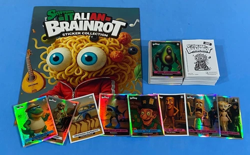 Panini Skifidol Italian Brainrot Sticker Collection Album Set Completo Figurine