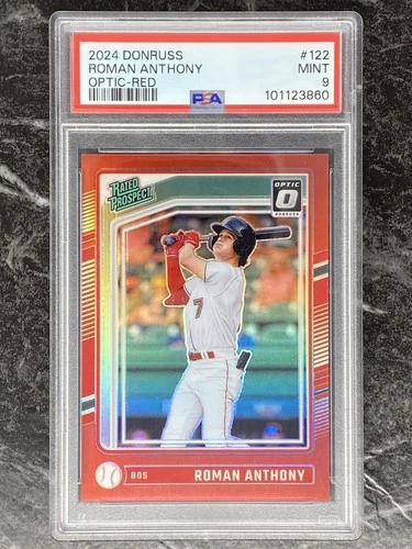2024 Panini Donruss - Optic Rated Prospects Roman Anthony #122 Red Prizm /99