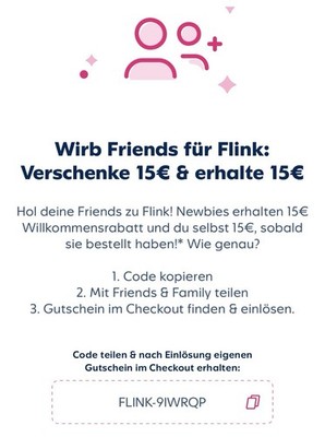 Flink Rabattcode Bestandskunden