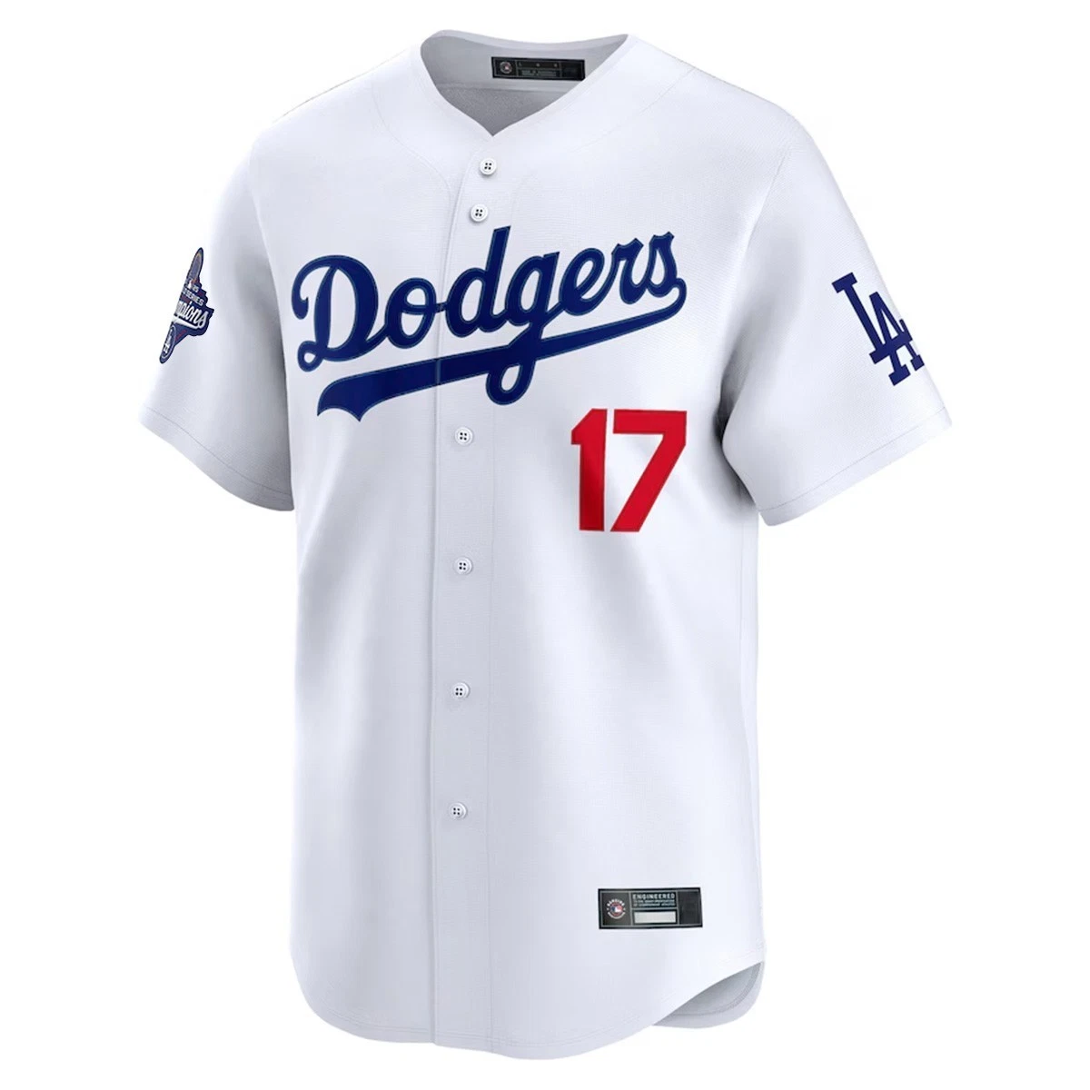 Men's Dodgerss White 2025 World Series Championship Limited Edition Jersey
