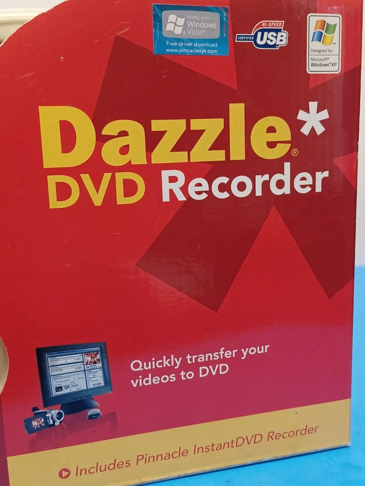 NEW▪︎Dazzle DVD Recorder Plus Video Movies Pinnacle Studio 12 Video Capture NIB - Image 2 of 4