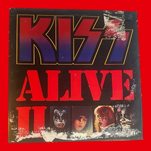 KISS Alive II 1977 2LP F G+/G/G ORIGINAL PRESSING Casablanca Vintage Vinyl LP