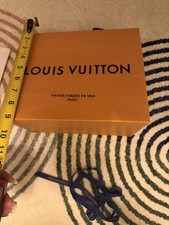 LOUIS VUITTON 10  x 8  X 6  Authentic Paper Gift/Shopping Bag Small with ribbon