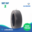 Set of (2) Used 215/55R17 Goodyear Reliant All-season 94V - 8.5/32