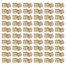 120 Pcs Threaded Heat Set Inserts M3x3x4mm Brass Knurled Insert Tip Nut