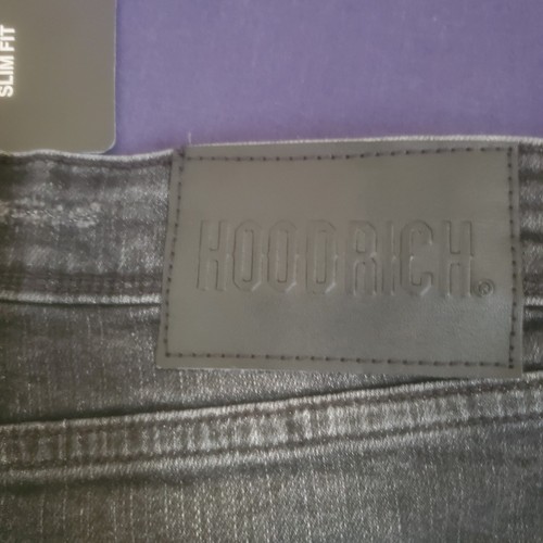 HOODRICH NEU MIT ETIKETT UVP - £60 Jeans Herren Größe M W34 L31 Distressed Stretch Denim schwarz - Bild 15 von 21