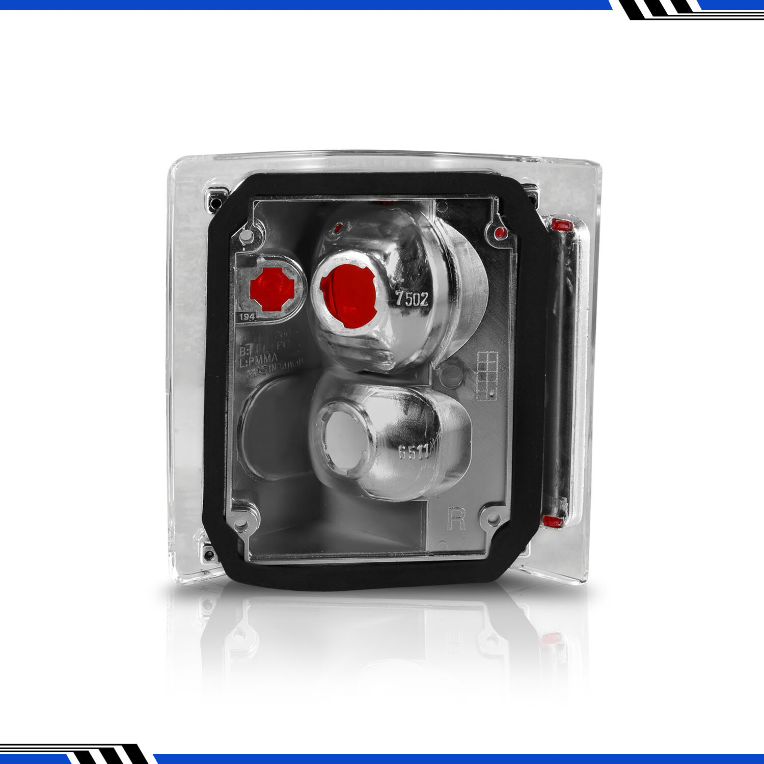 Black Clear Tail Lights Pair for 1973-1991 Chevy GM Blazer Suburban ...