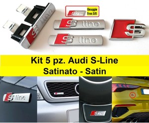 per Audi a3 a4 a5 a6 a7 a8 A 3 4 5 6 7 8 Adesivo per auto Emblema Logo distintivo A3 Nero Nero//Argento Car Styling Logo Accessori auto